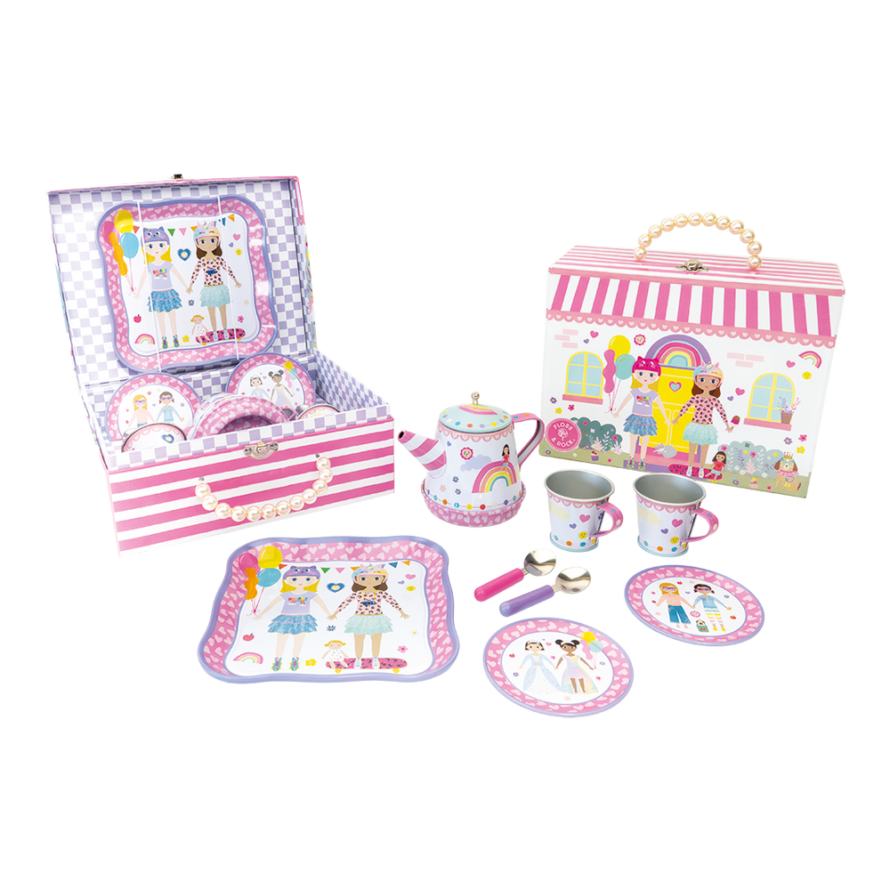 Juego de Té Musical 9 pz - tema mejores amigos