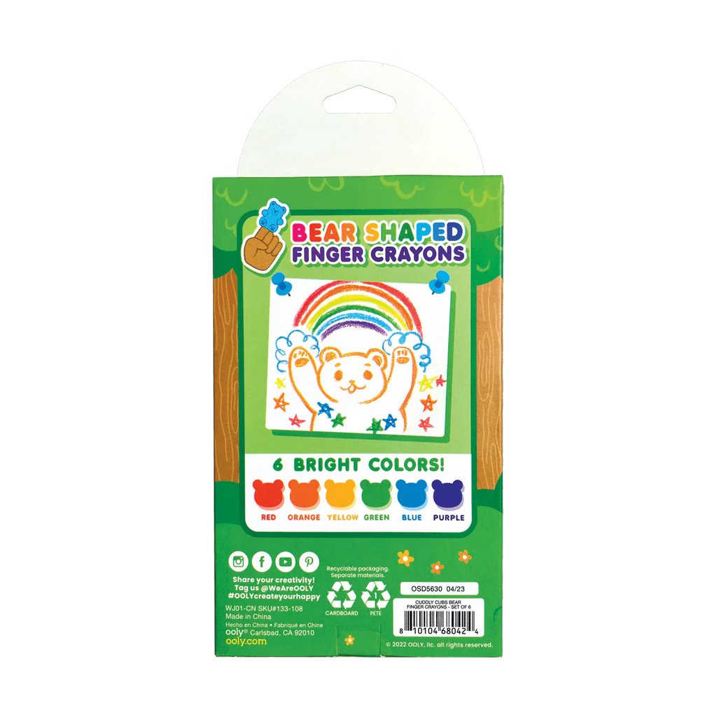 Cuddly Cubs - Crayones de Dedo de Oso