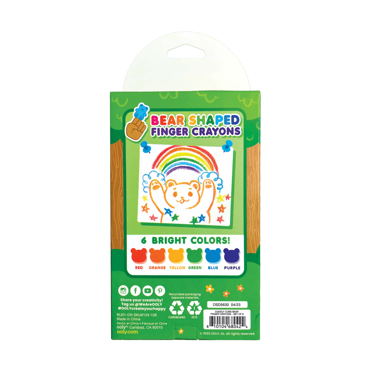 Cuddly Cubs - Crayones de Dedo de Oso