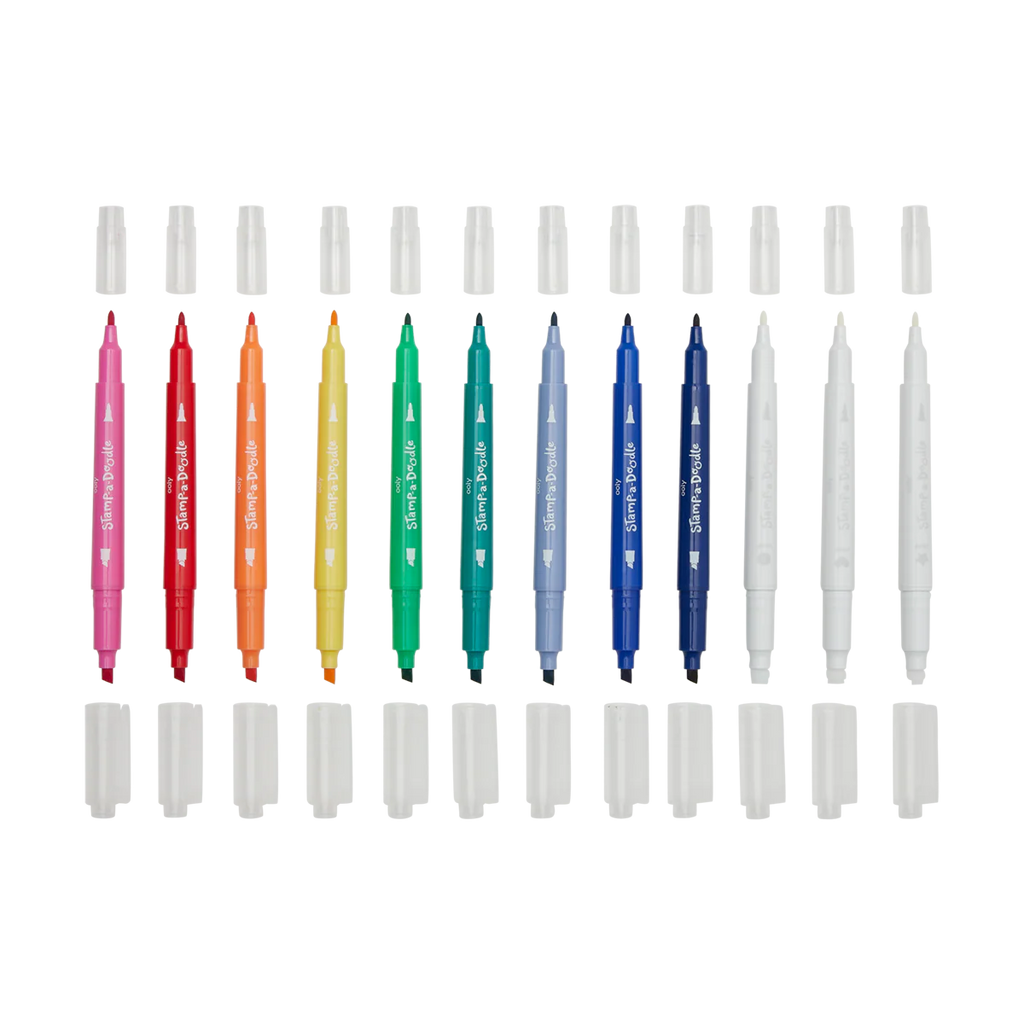Stamp a Doodle - Marcadores doble punta Estampado