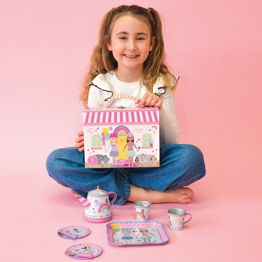 Juego de Té Musical 9 pz - tema mejores amigos