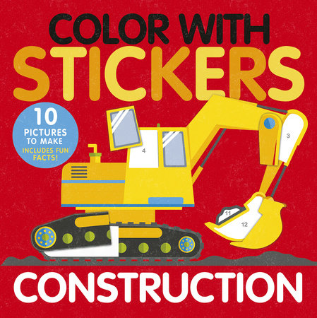 Libro Color with Stickers Construction