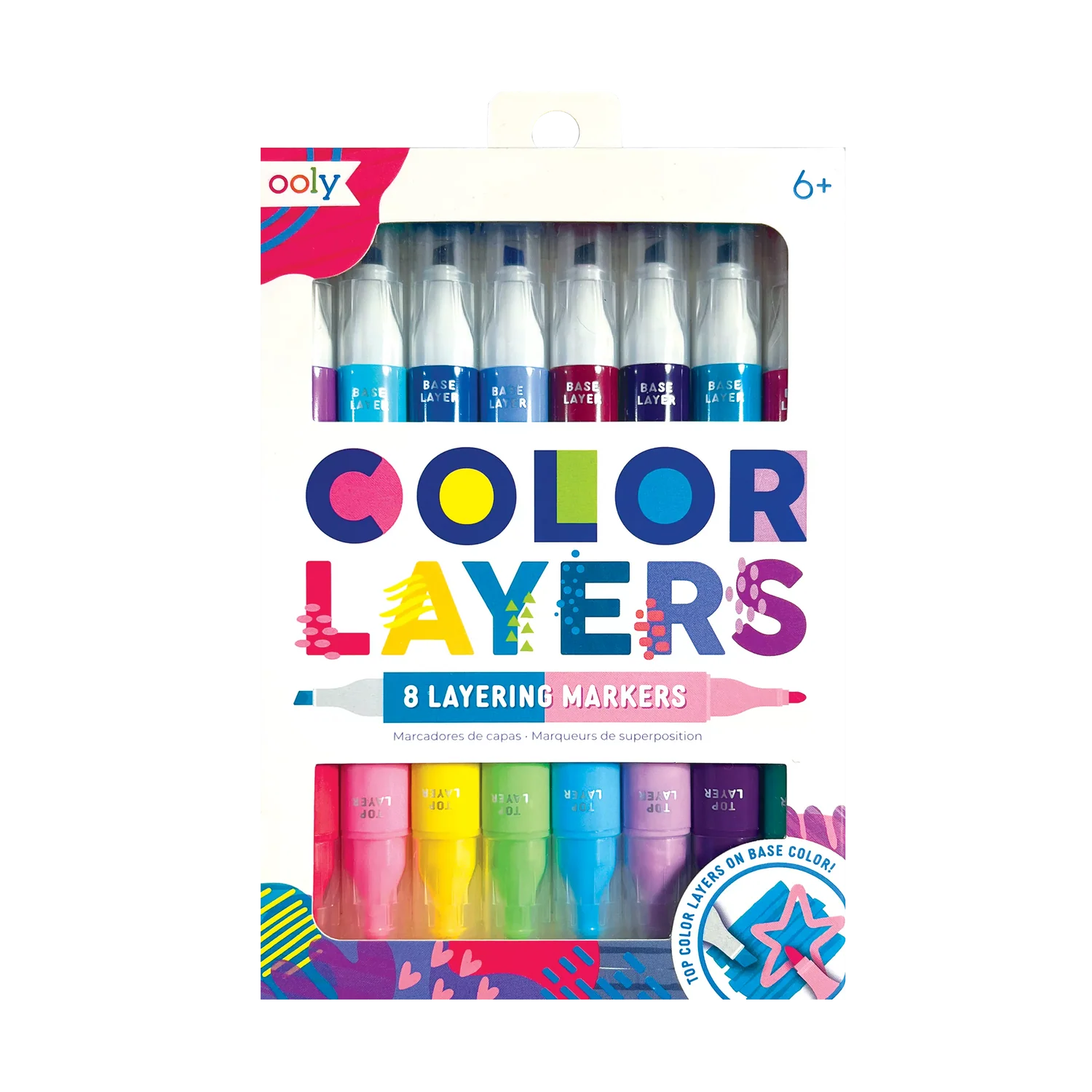Color Layers - Marcadores de Capa Doble Punta set de 8