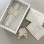 Caja de bautizo madera blanca