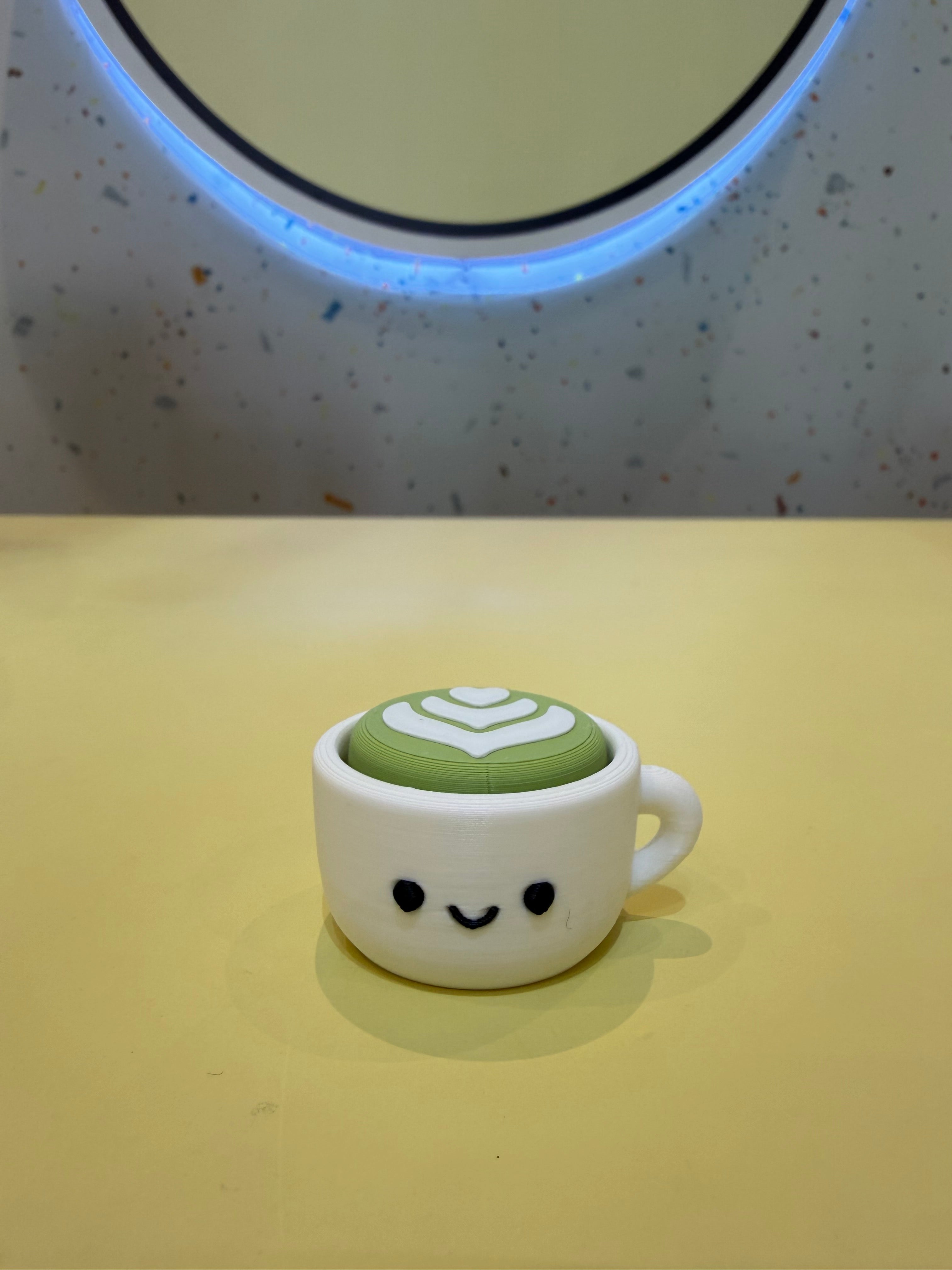 Matcha Latte Keychain Clicker