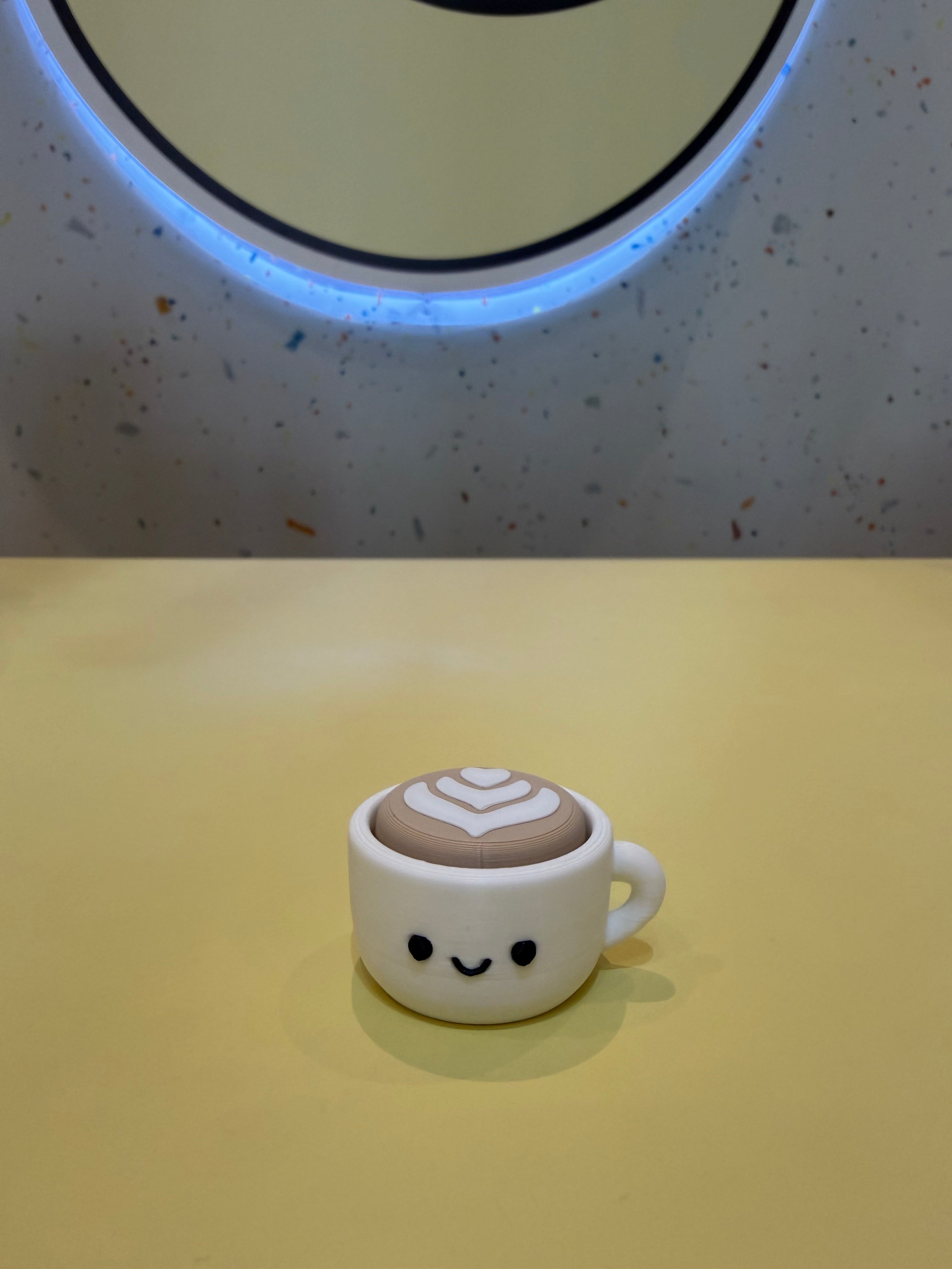 Coffee Mug Keychain Clicker