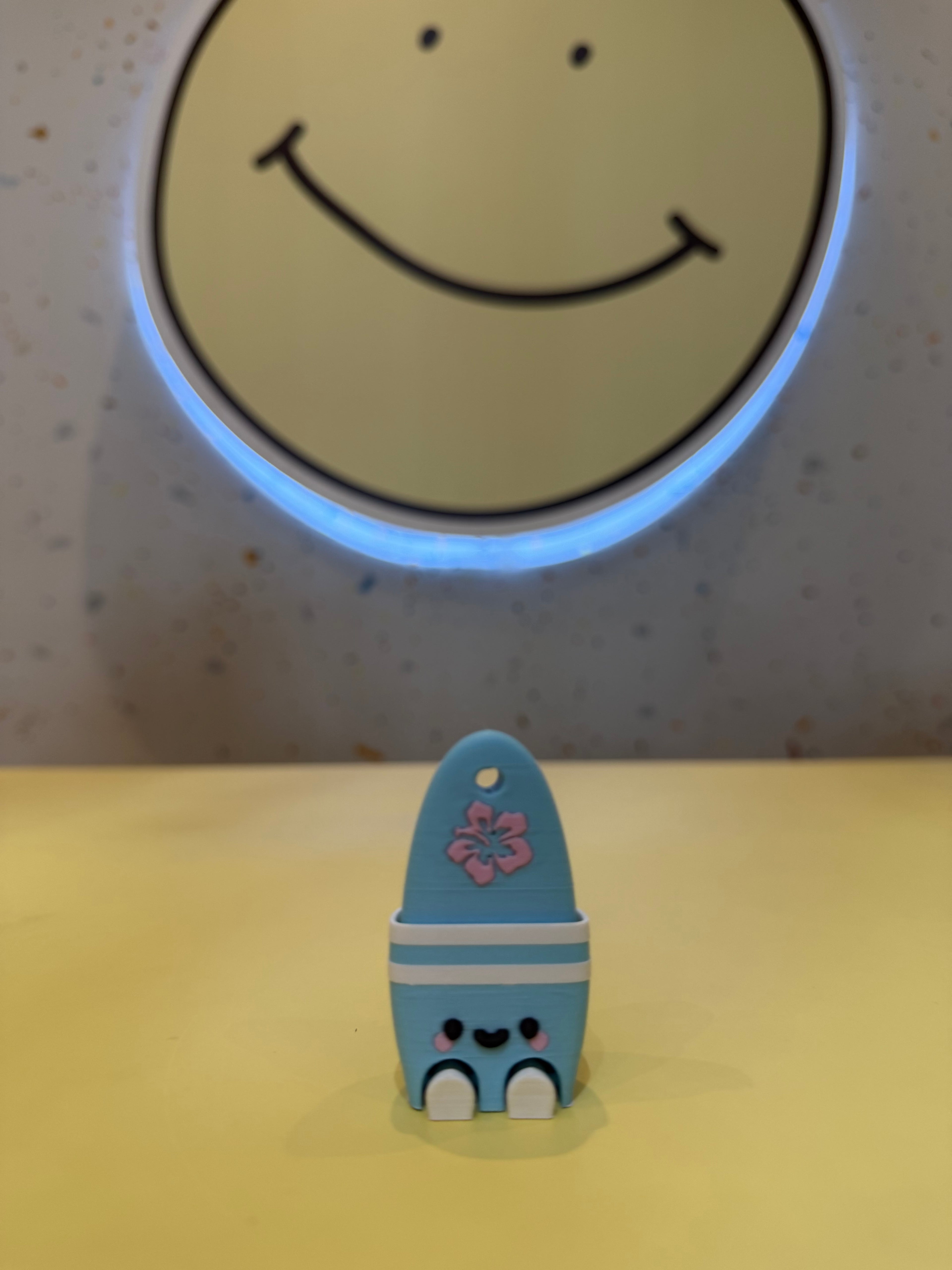 Surfboard Keychain Clicker