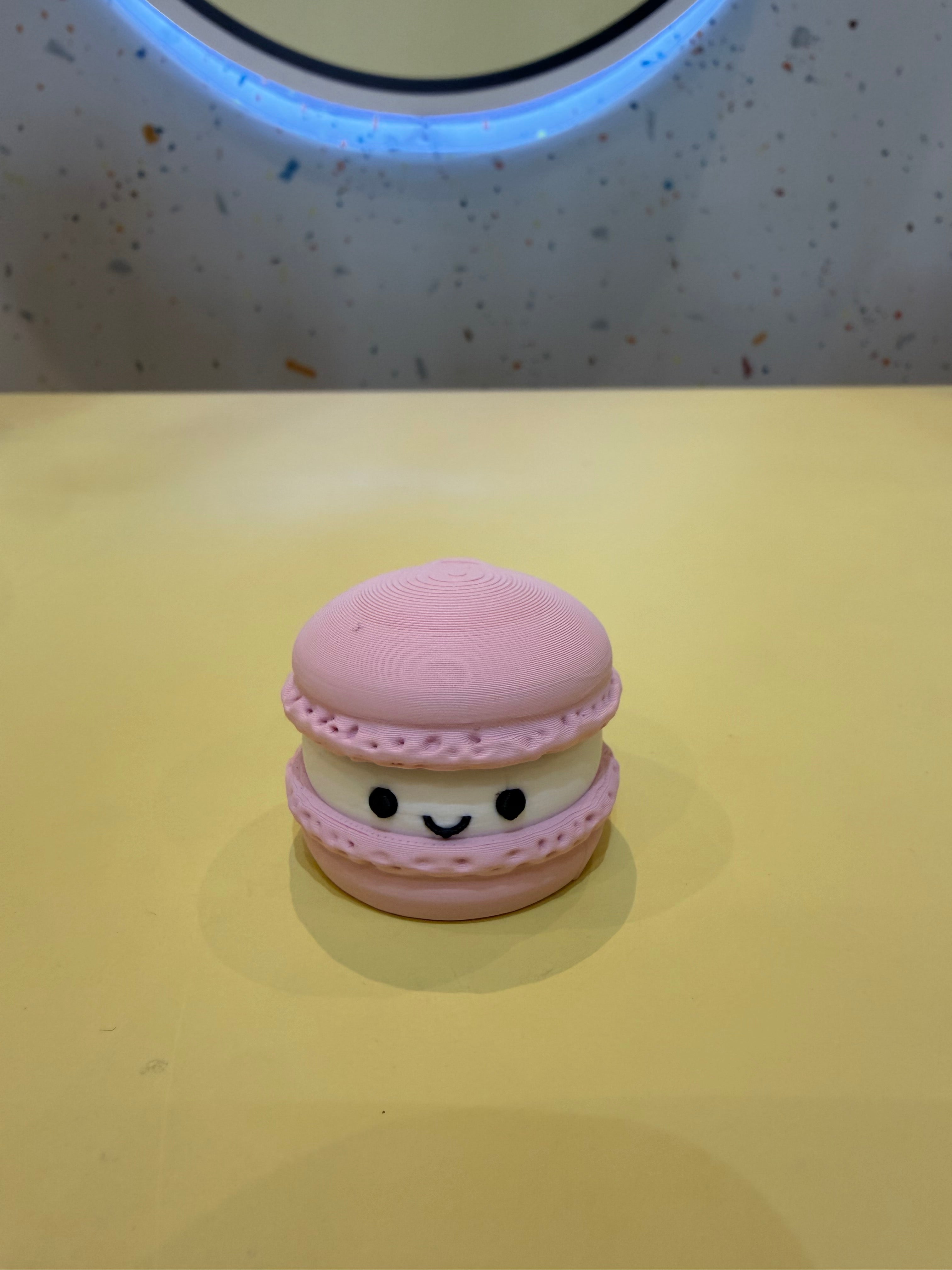 Pink Macaroon Keychain Clicker