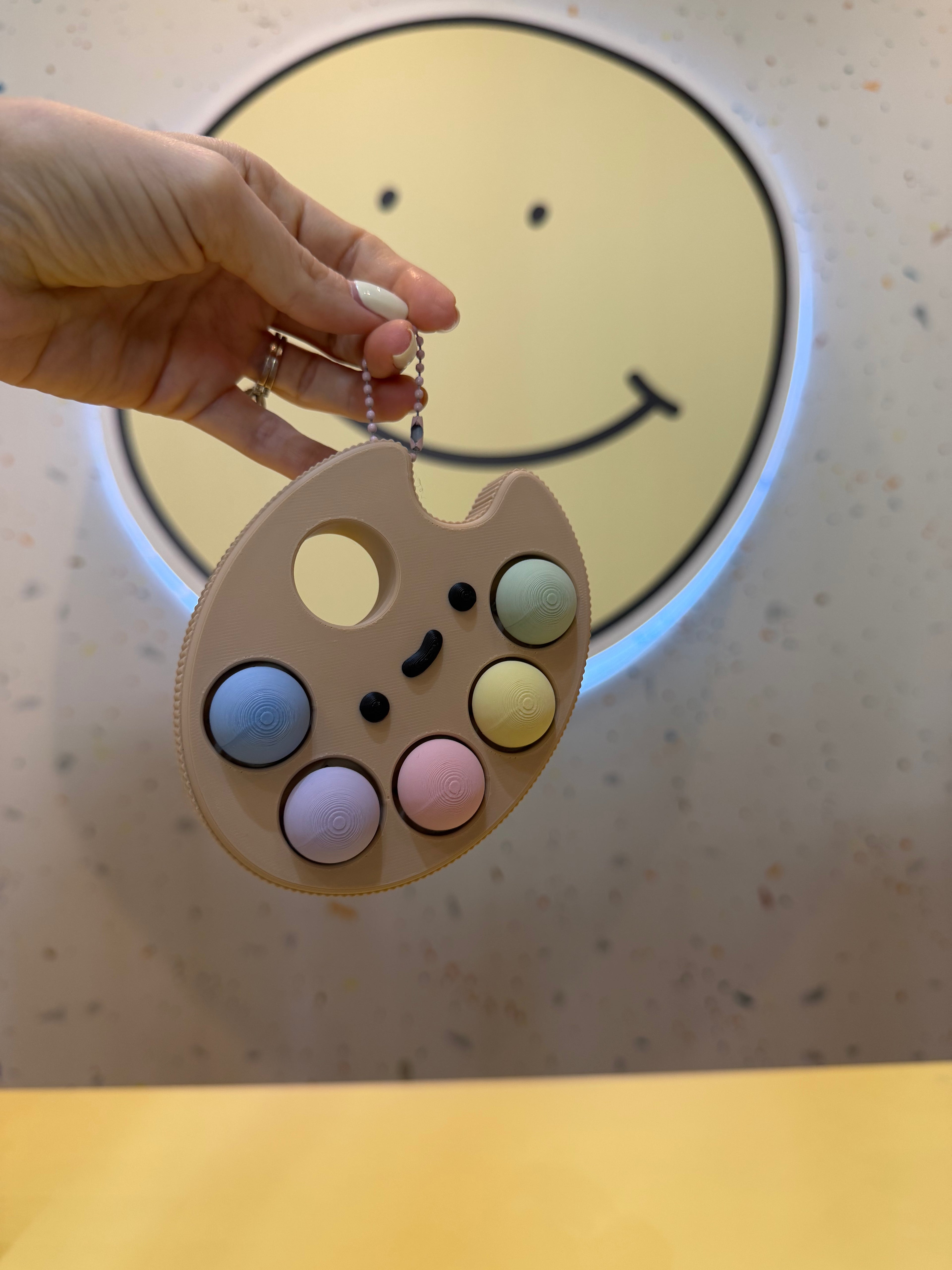 Paint Pallet Multi Clicker Keychain