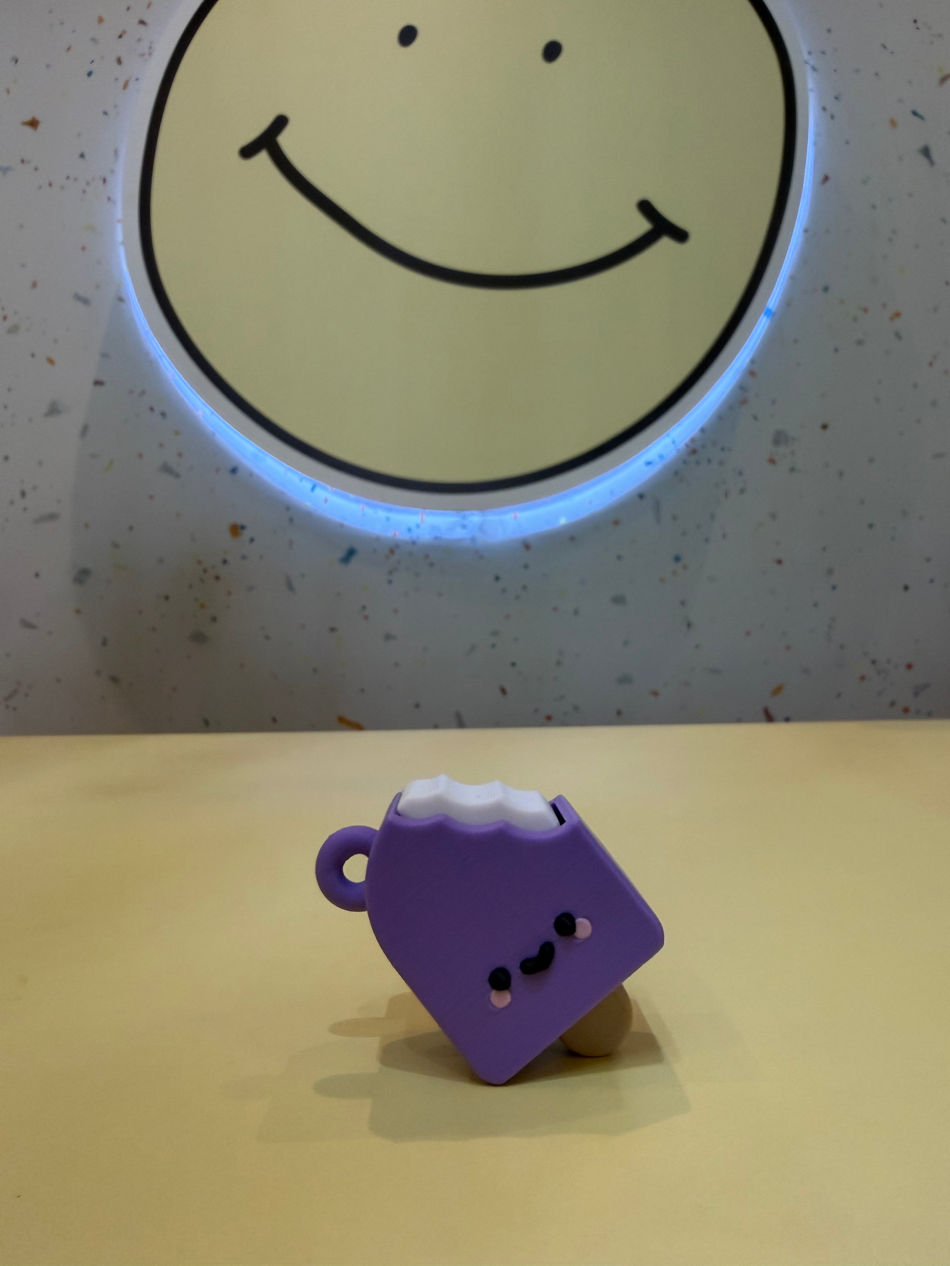 Purple Popsicle Keychain Clicker
