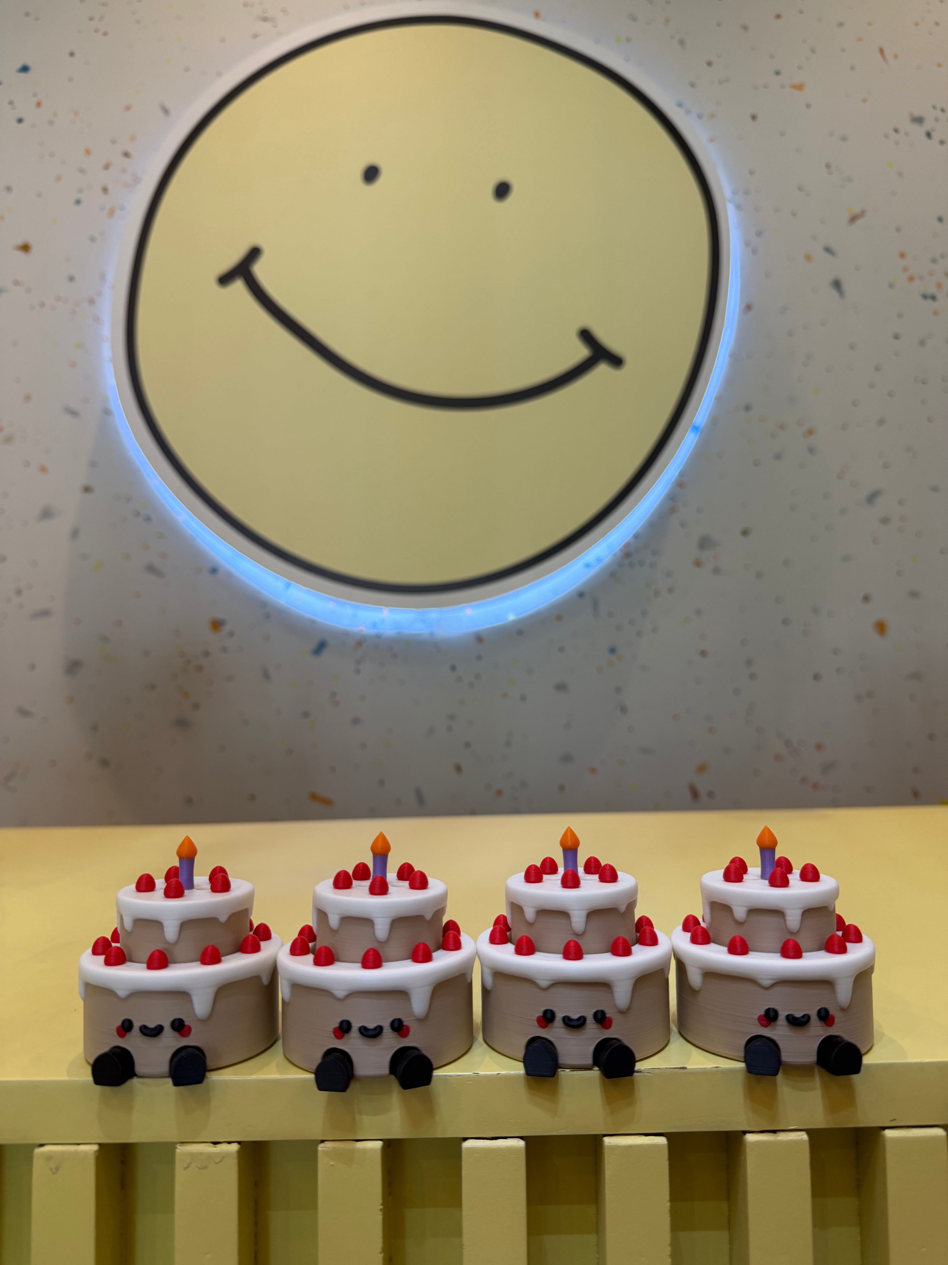 Birthday Cake Keychain Clicker