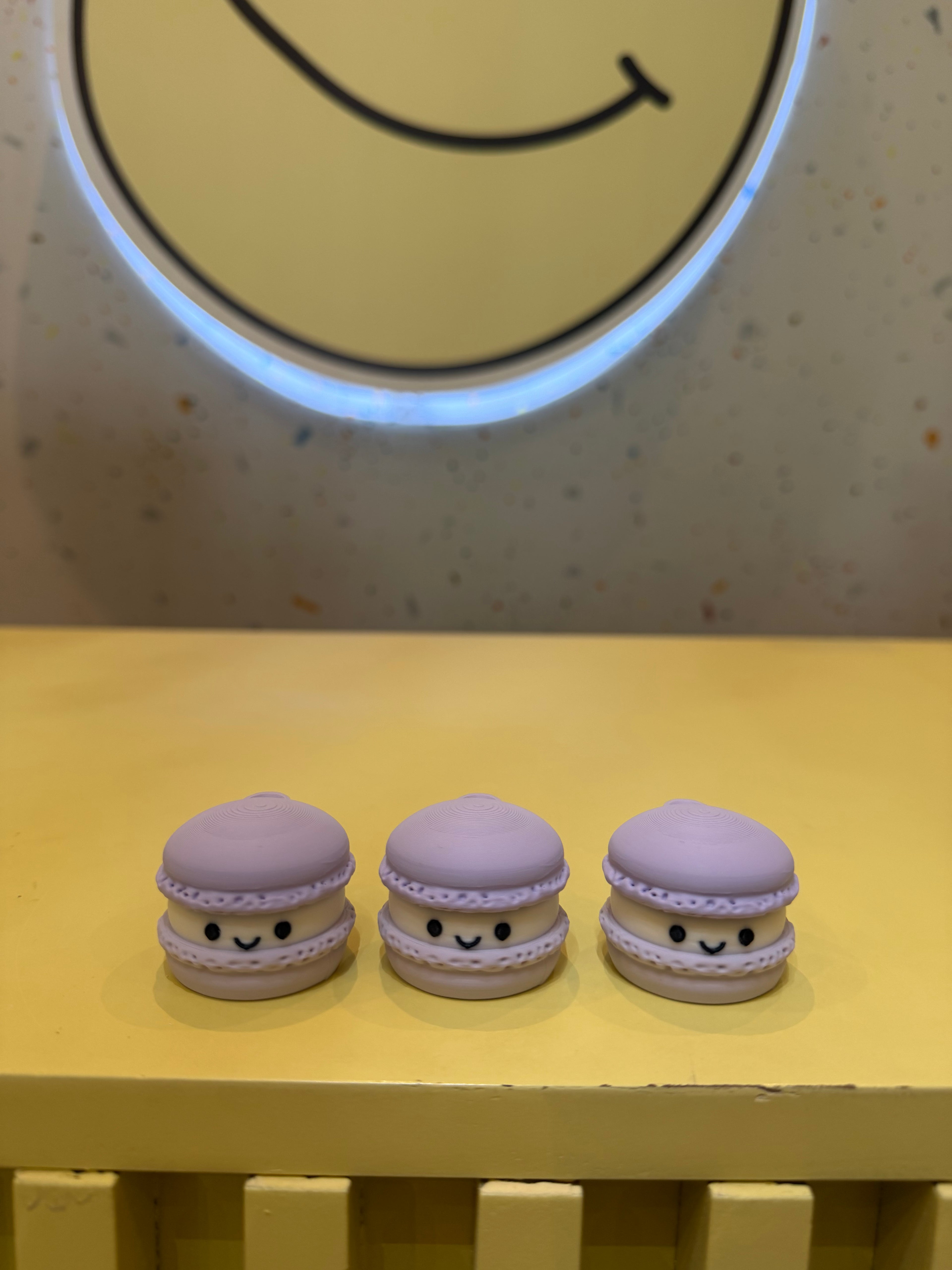 Purple Macaron Keychain Clicker