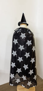 Capa Bruja Estrellas con Gorro