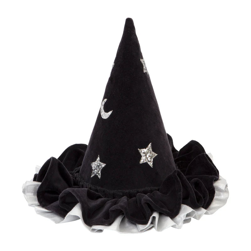 Sombrero de bruja punteagudo