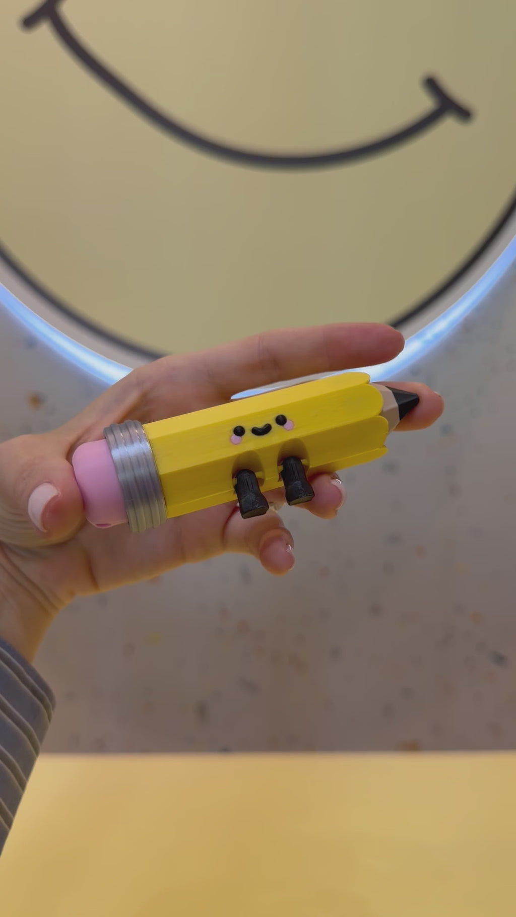Pencil Keychain Double Clicker