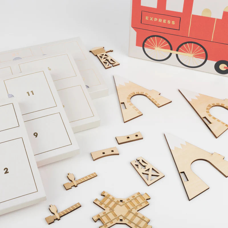 Calendario de Adviento tema Tren