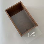 Caja de bautizo en madera